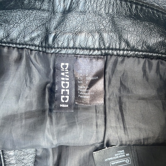 Pleather Button Up Mini Skirt - Picture 6 of 7